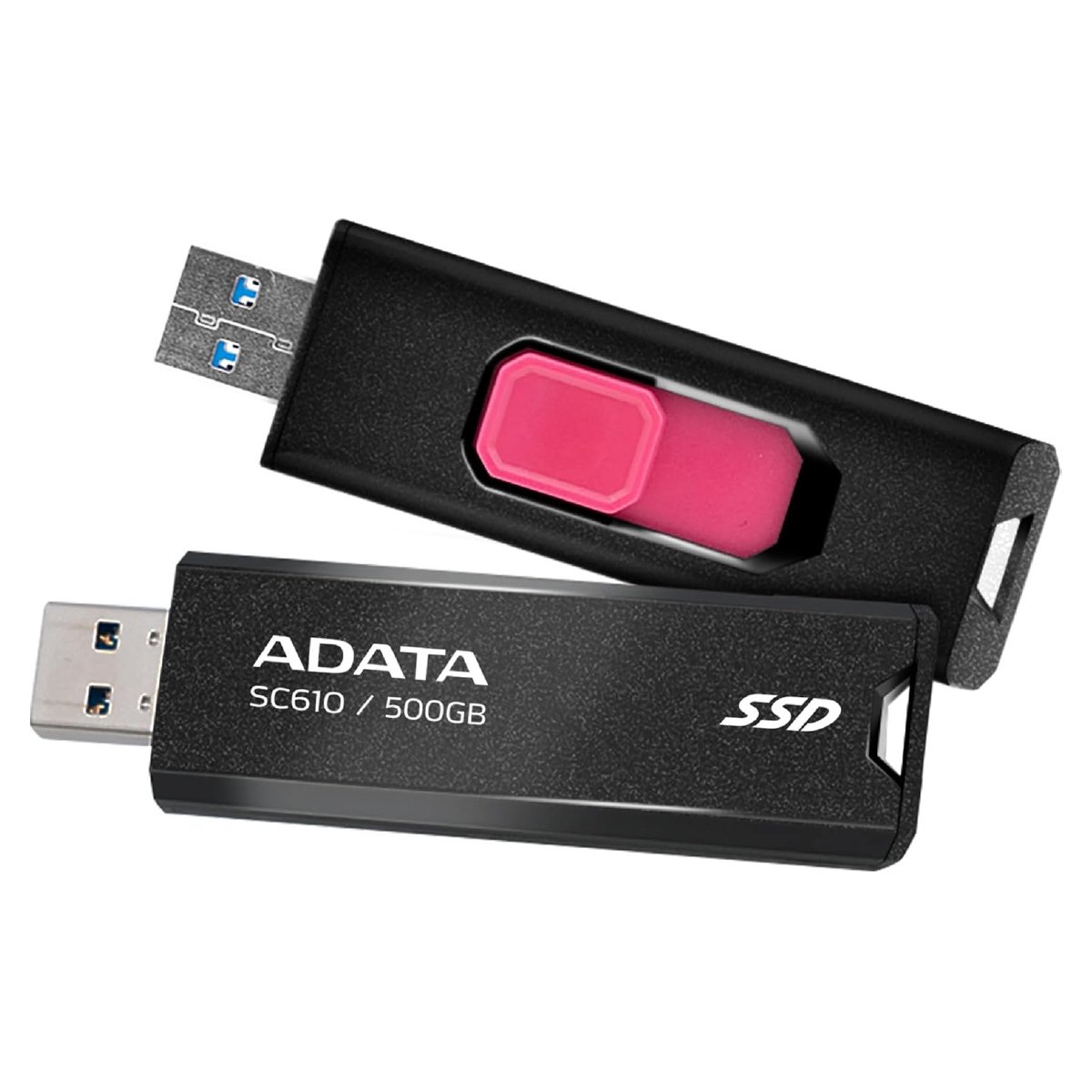 SSD Externo | 500 GB-500 mb/s | compatible con PS5 - XBOX ADA-SC610500GCBK/RD