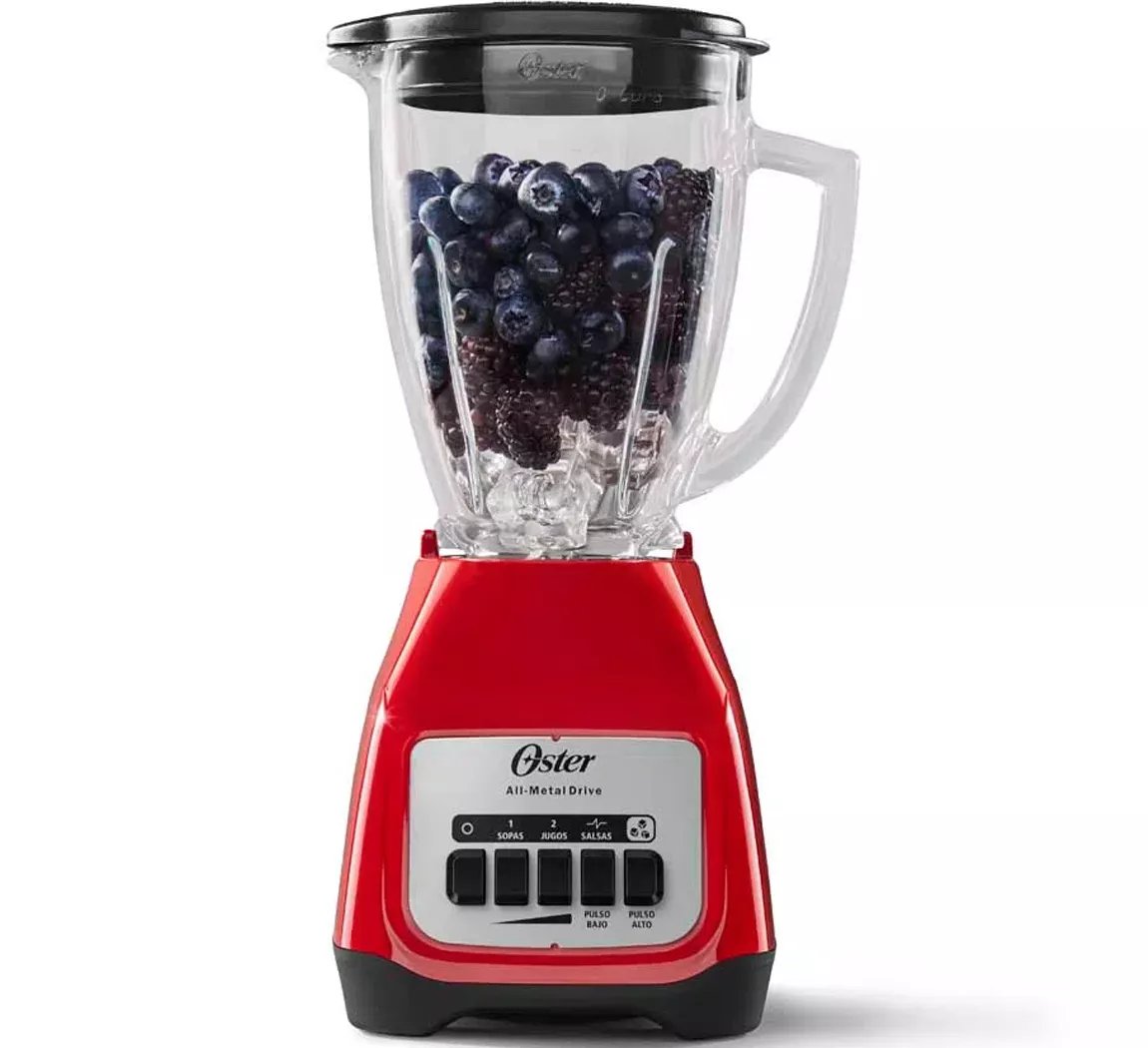 Oster Licuadora 2 Vel. Pulso Vaso De Vidrio 1.5 Lts. 550w