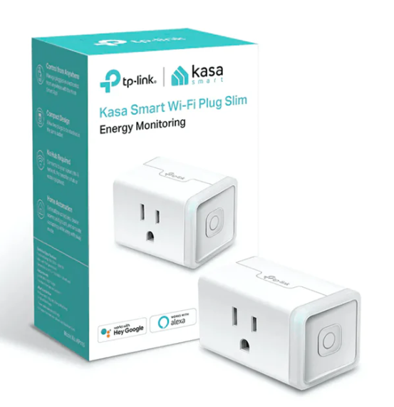 Enchufe Inteligente Tp Link-Kasa Slim Wi-Fi con monitor de Energía