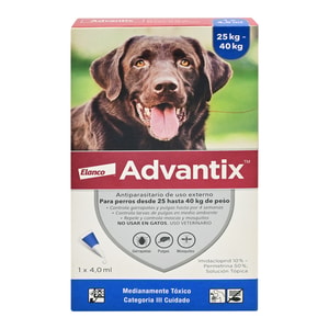 Advantix Antiparasitario +25Kg Para Perro *1
