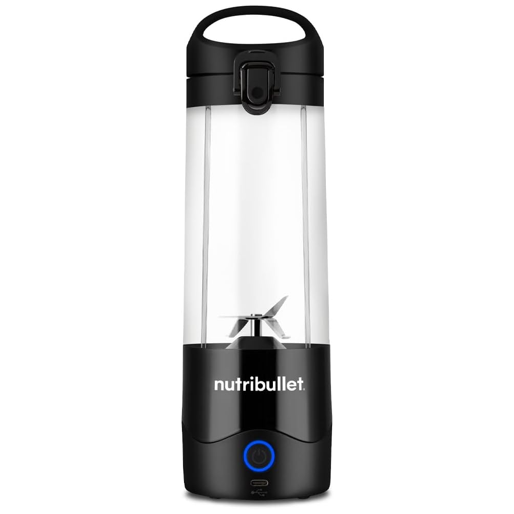 LICUADORA NUTRIBULLET 70W HASTA 15 LICUADOS 90MIN. 475ML VASO PLASTICO USB-C  COLOR NEGRO