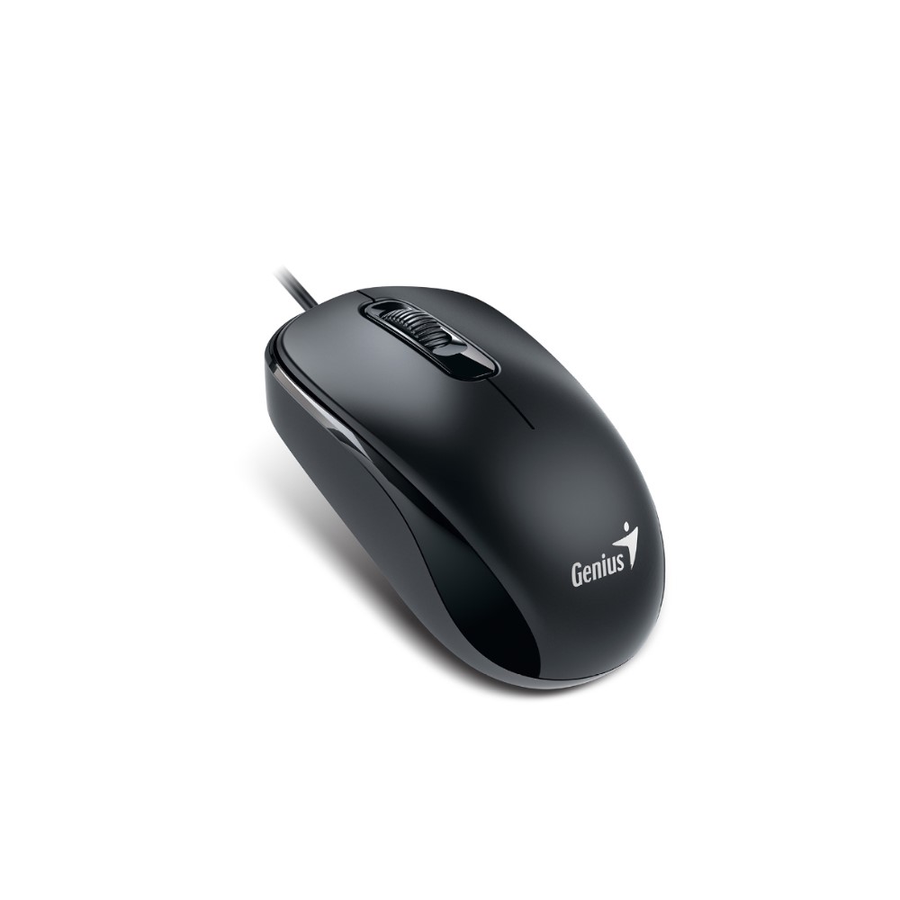MOUSE USB GENIUS DX 110 NEGRO   3 BOTONES  1000DPI  WINDOWS Y MAC