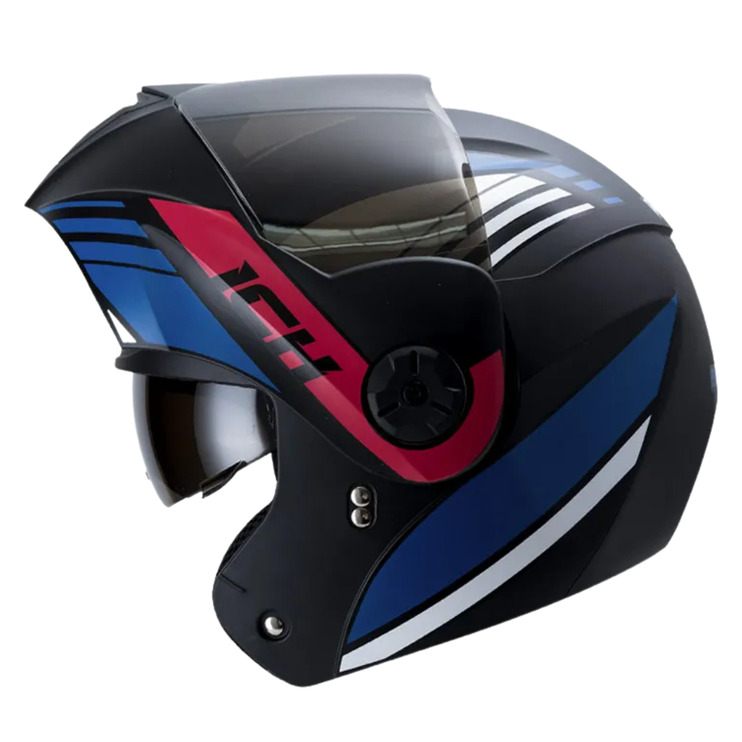 CASCO ICH 3110DV BLITZ NEGRO MATE AZUL