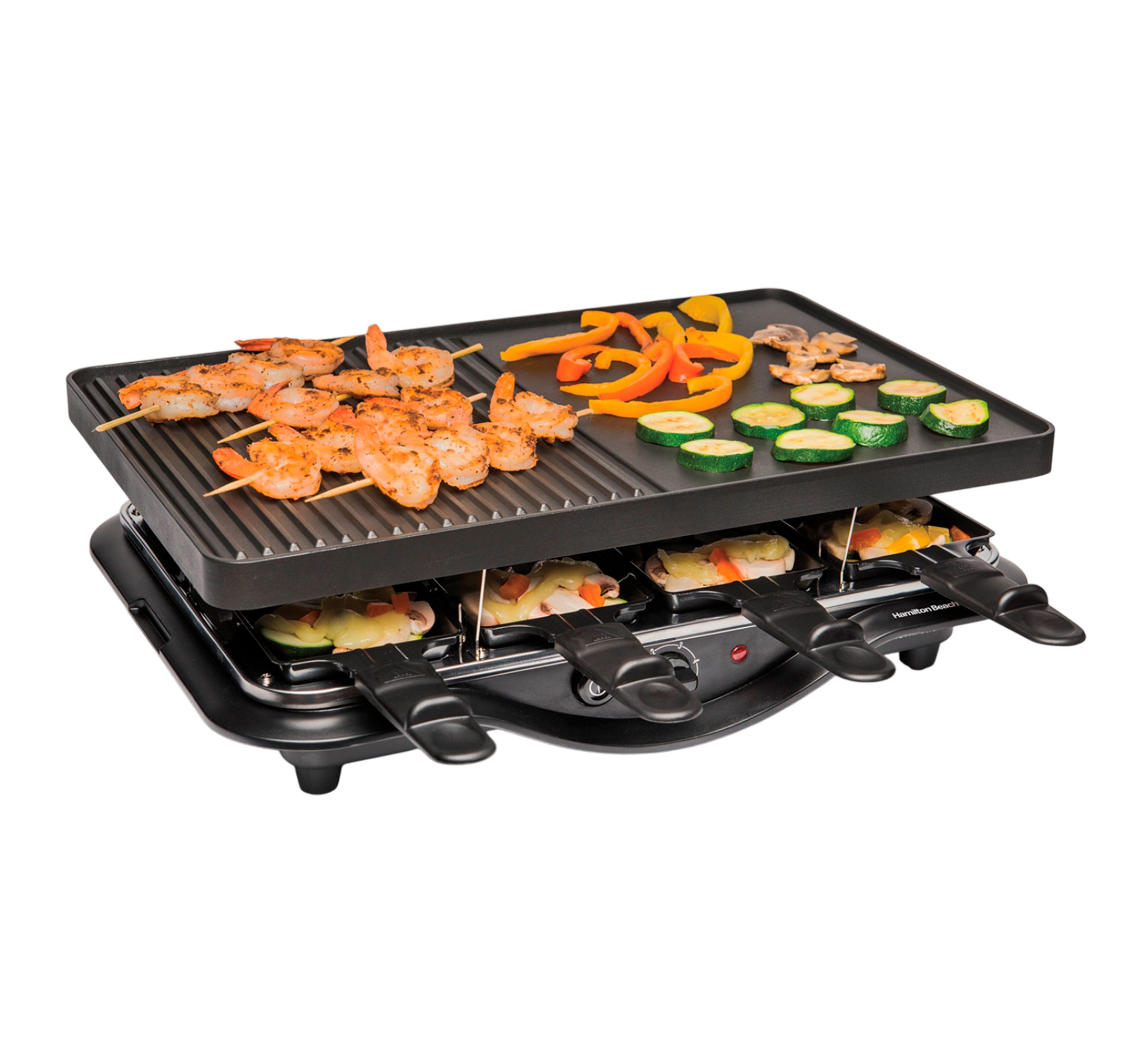 HAMILTON BEACH parrilla electrica de 8  porciones raclette