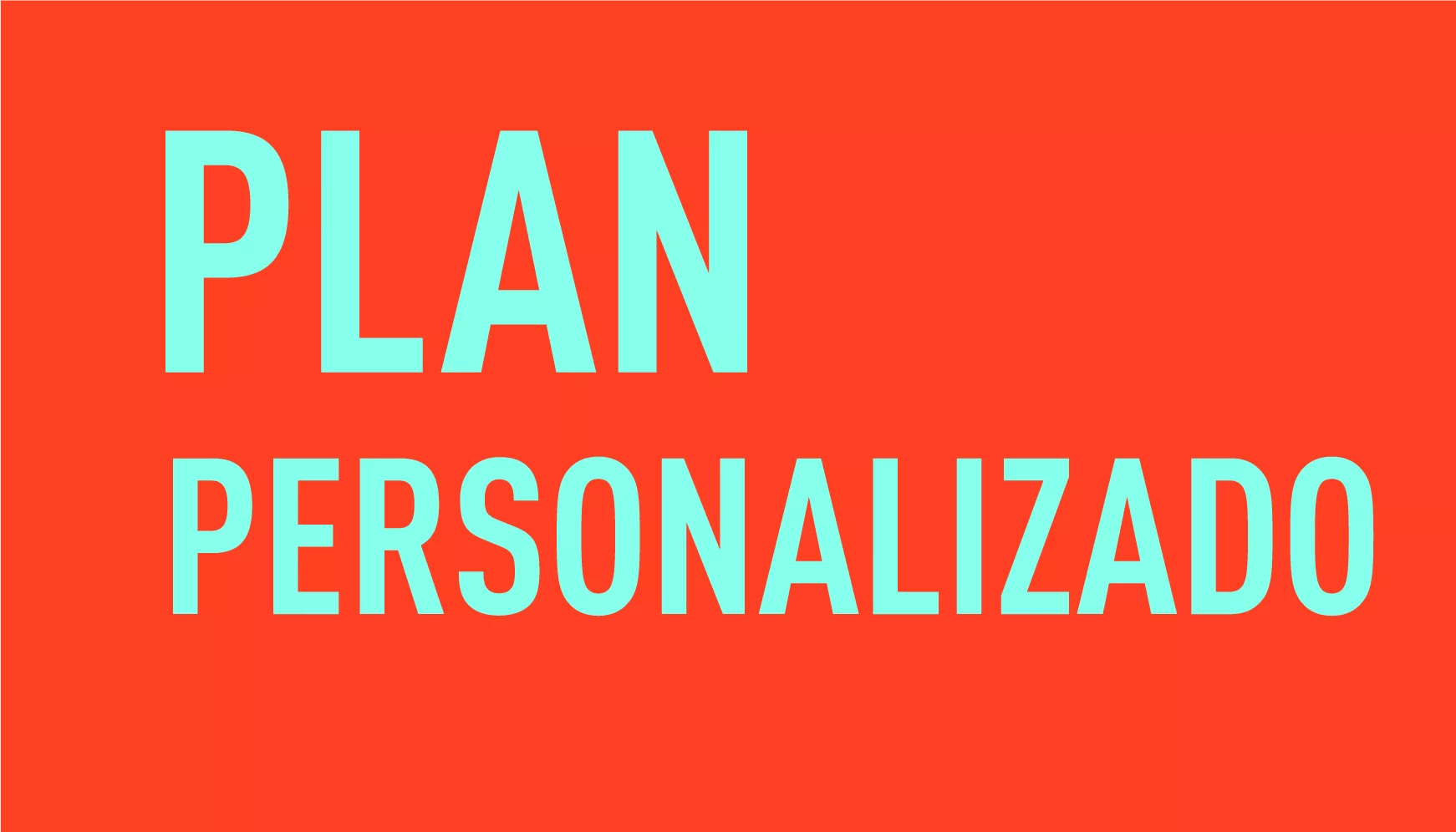 PLAN PERSONALIZADO
