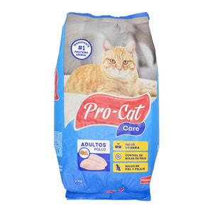 Procat Care Alimento Seco Gato Adulto Pollo Paquete*2kg