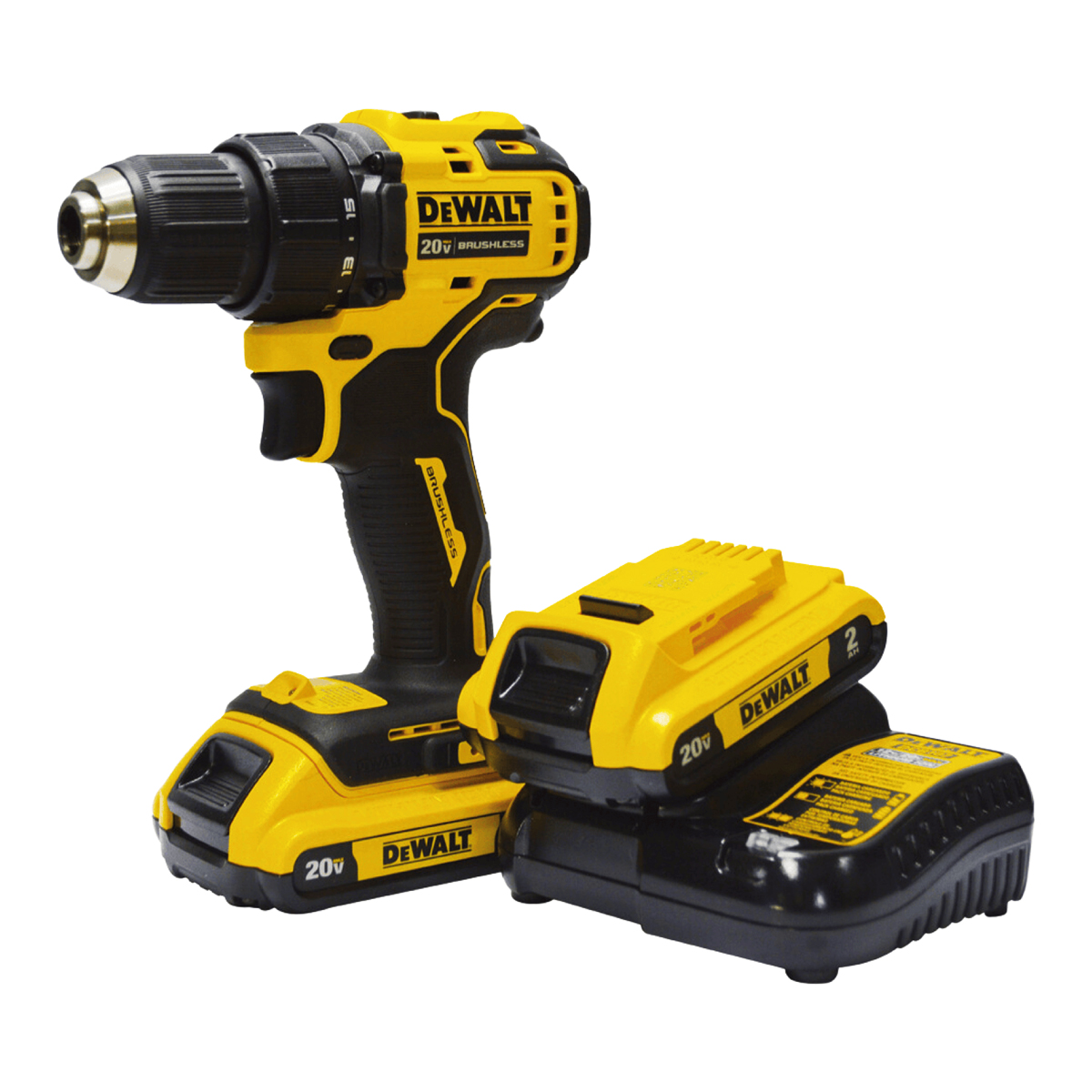 TALADRO ROTACIONAL INALAMBRICO DEWALT 20V2BAT. DCD708D2