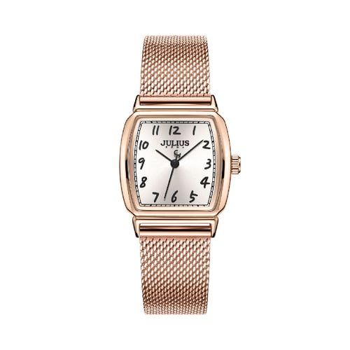 นาฬิกา Julius JA-1357 E สายสแตนเลสถัก สีโรสโกลด์