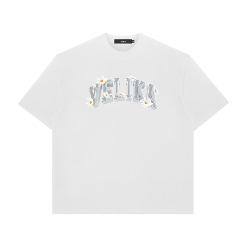 VELIKA DAISY OVERSIZED T-SHIRT WHITE