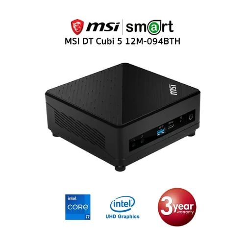 Mini PC MSI Cubi 5 12M-094BTH i7-1255U (Black) (ไม่รวม RAM/SSD/OS)