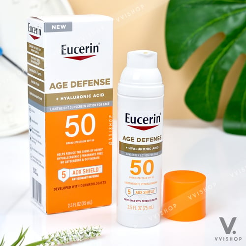 Eucerin Age Defense Lightweight Sunscreen Lotion for Face SPF50 75 ml.