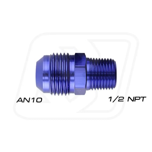 Billion ข้อลดเกลียว 1/2"NPT ออก AN6/AN8/AN10 (BLUE/BLACK)