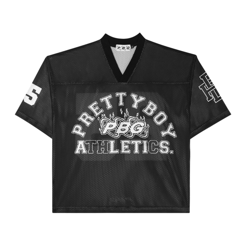 PRETTYBOYGEAR ATHLETICS MESH JERSEY BLACK