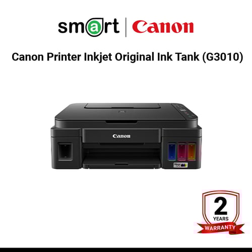 เครื่องพิมพ์อิงค์เจ็ท Canon Printer Inkjet Original Ink Tank 4 Colors All In One, A4 Print, Scan, Copy (WiFi,Mopria,AirPrint)