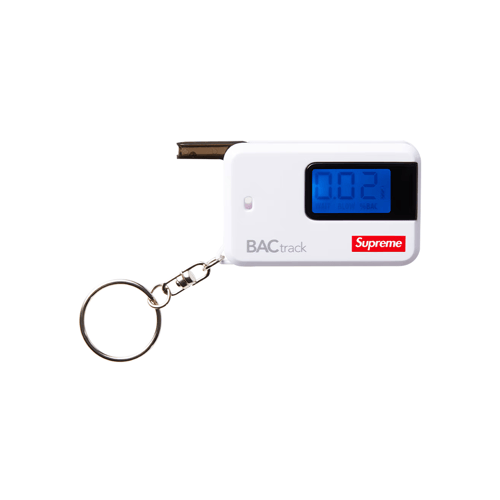 SUPREME X BACTRACK GO FW18 KEYCHAIN WHITE