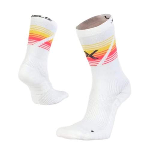 ถุงเท้ากันลื่น XZELIX Xplosive Sunrise Performance Crew Sock (GRIP/Non GRIP)