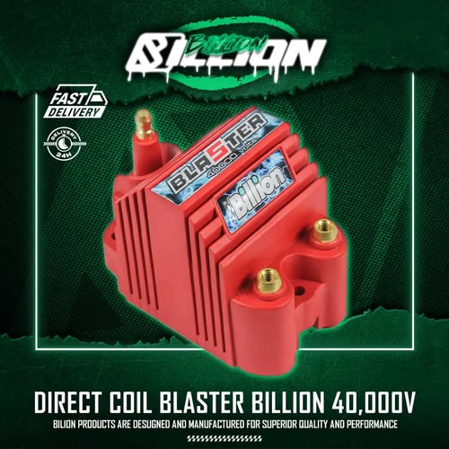 Direct Coil Blaster Billion 40,000 โวลต์ – คอยล์จุดระเบิดแรงดันสูงสำหรับรถแต่ง