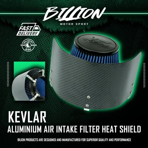 Billion Air Filter Heat Shield แผ่นกันความร้อนกรองอากาศ แบบอลูมิเนียม (KEVLAR)