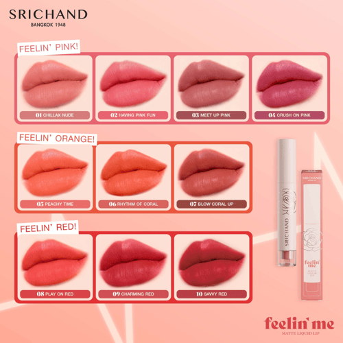 Srichand Feelin’ Me Matte Liquid Lip 3g.