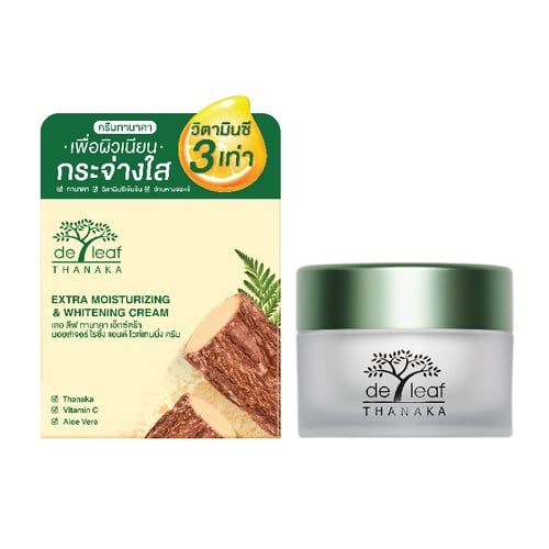 De Leaf Thanaka Moisturizing & Whitening Cream