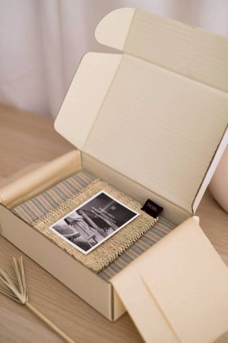 Towel & Coaster Cream 