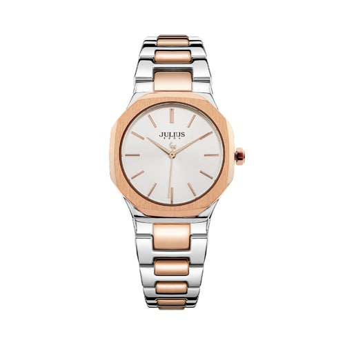 นาฬิกา Julius JA-1379 E สายสแตนเลส สีสองกษัตริย์