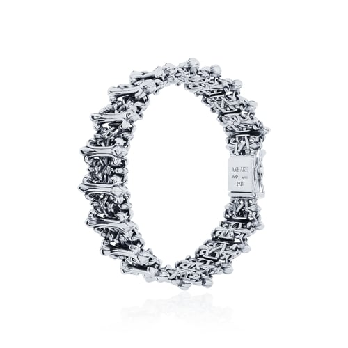 AKE AKE The Braided Prophecy Bracelet สร้อยข้อมือเงินแท้925 รั้วต้นไม้ศักดิ์สิทธิ์พันลิลลี่โบราณ