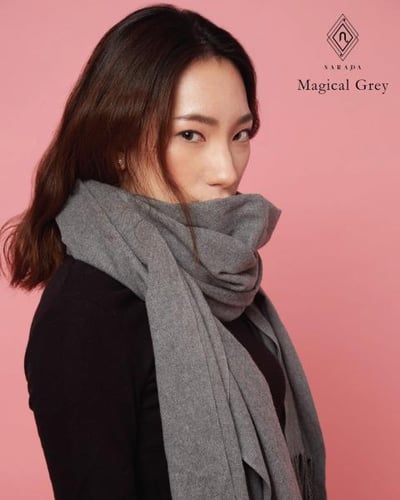Cashmere Scarf  Magical Gray
