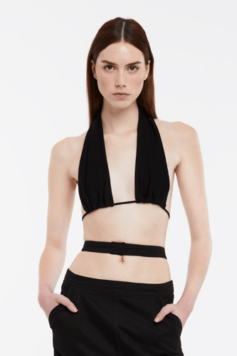 DRAPED JERSEY BRA
