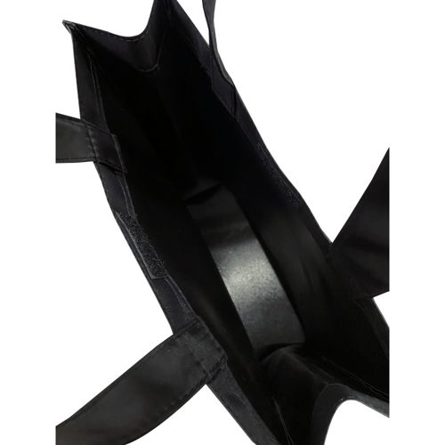 กระเป๋าผ้า กระเป๋าผ้าลดโลกร้อน กระเป๋าผ้าใส่เอกสาร  กระเป๋าถือ กระเป๋าเอกสาร ใส่กระดาษขนาด A4 ได้ สีดำ