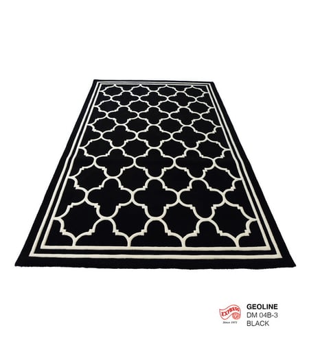 พรมรุ่น GEO LINE (L) DM 04B-3 L 160x230 ซม. BLACK (พรีออเดอร์)