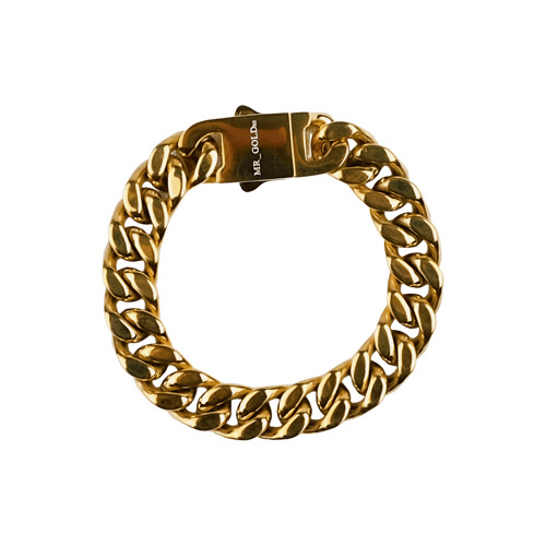 MR_GOLDss CUBAN 12MM BRACELET GOLD