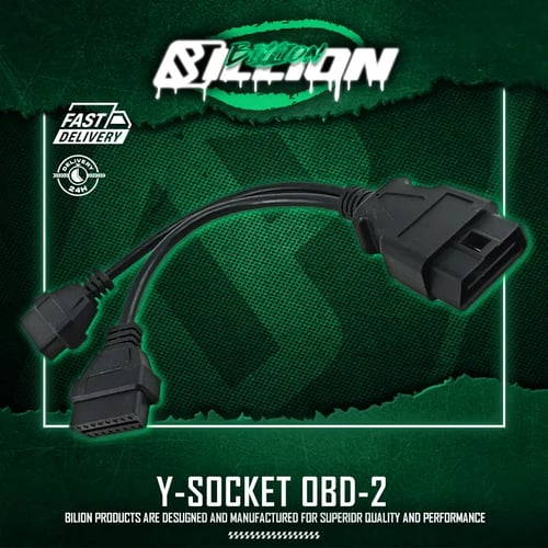สาย Y-Socket OBD2 Billion – แยกพอร์ต OBD2 ใช้งานพร้อมกัน 2 อุปกรณ์