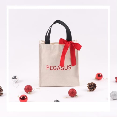 Shopping Bag ใบเล็ก หูหิ้วสีดำ B04