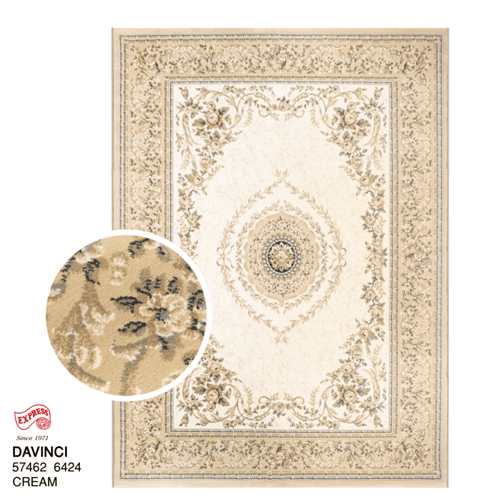 DAVINCI (L1) 57462 6424 L1 200x290 CM. CREAM