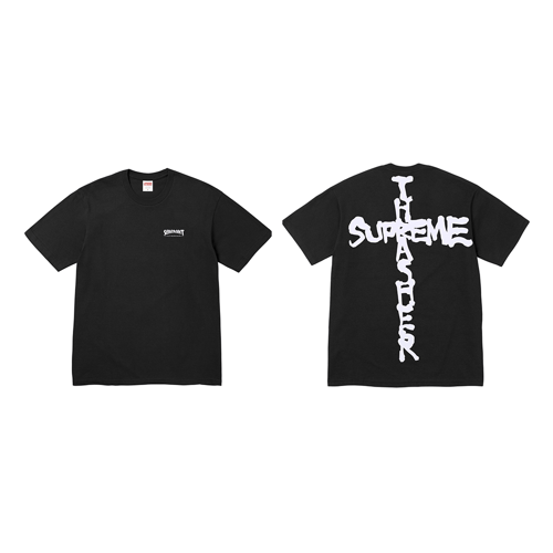 SUPREME X THRASHER CROSS T-SHIRT BLACK