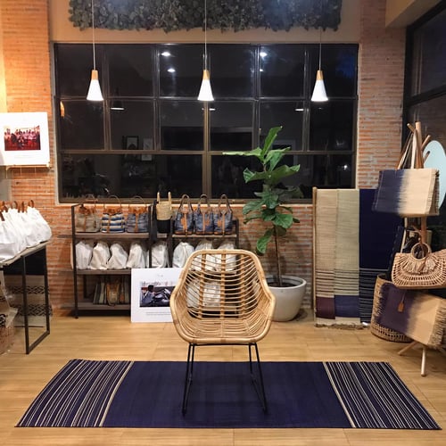 Saifon mat navy blue