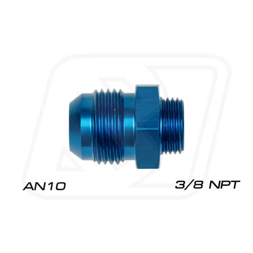 Billion ข้อลดเกลียวออยคูลเลอร์ 3/8"NPT ออก AN6/AN8/AN10 (BLUE/BLACK)