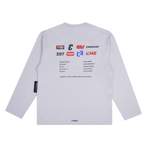 CHEMISE STAT-BOARD LONG SLEEVE T-SHIRT GREY