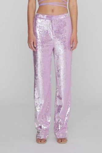 ROTATE - SEQUIN STRAIGHT PANT