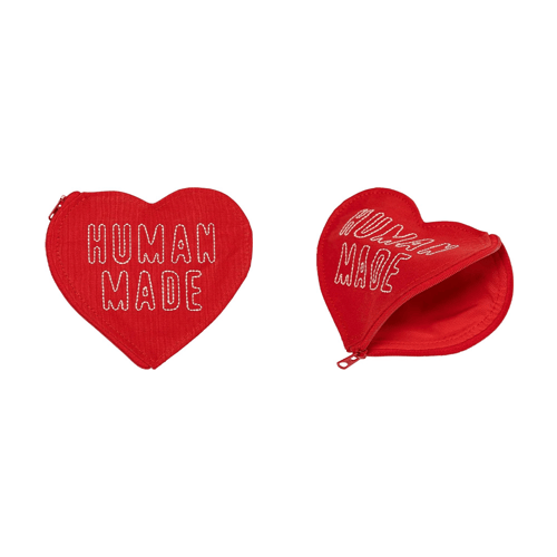 HUMAN MADE HEART BANK POUCH RED