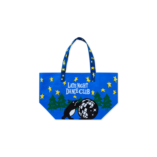 LATE NIGHT DANCE CLUB X LUCKYHAND STARRY NIGHT SHOPING BAG BLUE