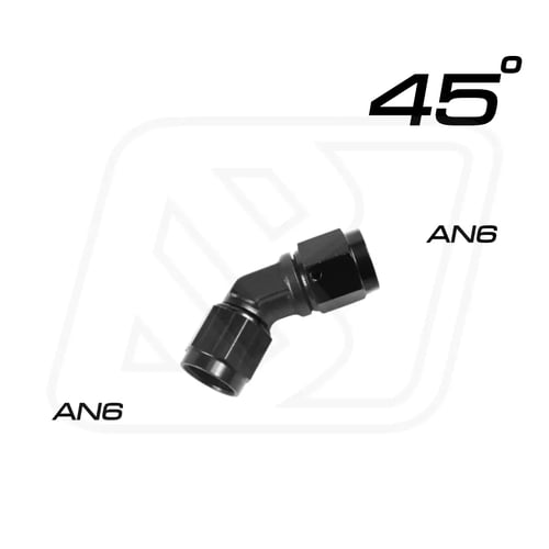 Billion ข้อต่อหัวเกลียว AN ตัวเมีย 45 องศา แบบ 2 ทาง (AN6/AN8/AN10) BLUE/BLACK