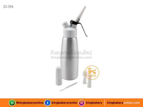 กระบอกบีบวิปครีมหัวพลาสติก 500 ml.