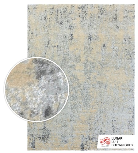พรมรุ่นลูน่า LUNAR (L) (LU 11 L) ขนาด 160x230 ซม. สี BROWN GREY