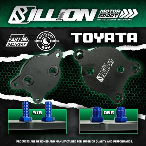 Transmission CVT Adapter Billion สำหรับ Toyota | M14x1.5 O-Ring to AN6