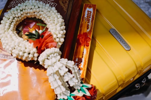 กระเป๋าสังฆทานสีเหลือง 