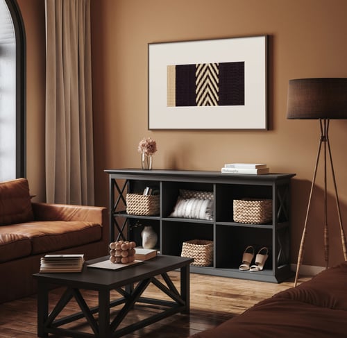 Woven artwork Yak black L04 series