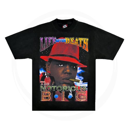 HEAVEN TOWN BOY BIGGIE SMALLS T-SHIRT BLACK