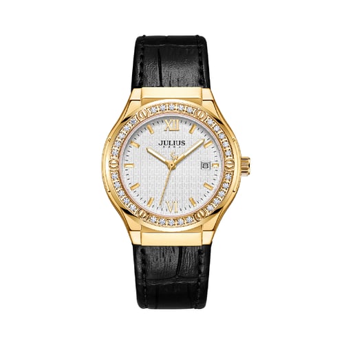 นาฬิกา Julius JA-1395 A สายหนัง สีดำ